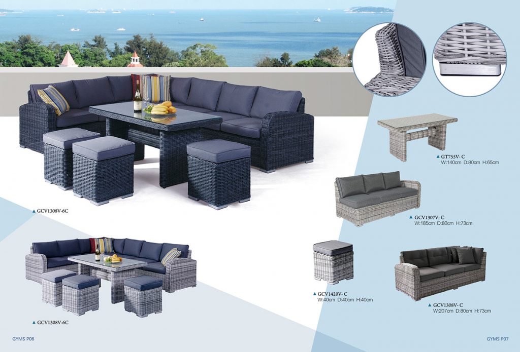 San Diego 6 Piece Corner Lounge Setting Outdoor Furniture & BBQ's