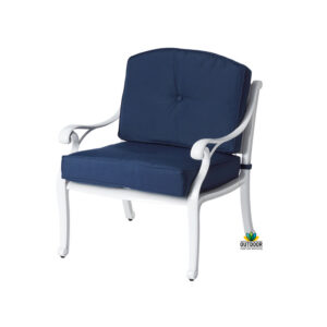 Nassau Single Lounge White Navy