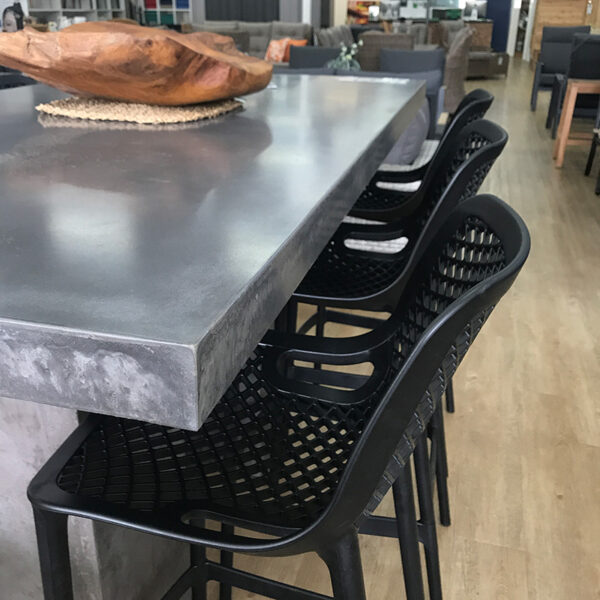 Concrete Bar Tables Mid Grey