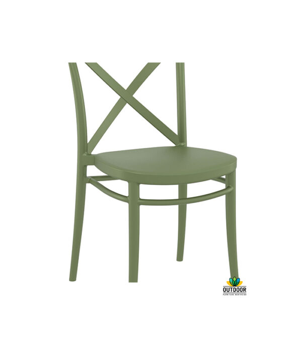 Cross Chair Olive Green