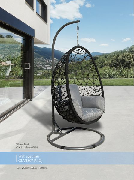 Web Rope Hanging Egg Chair - Outdoor Furniture & BBQ's