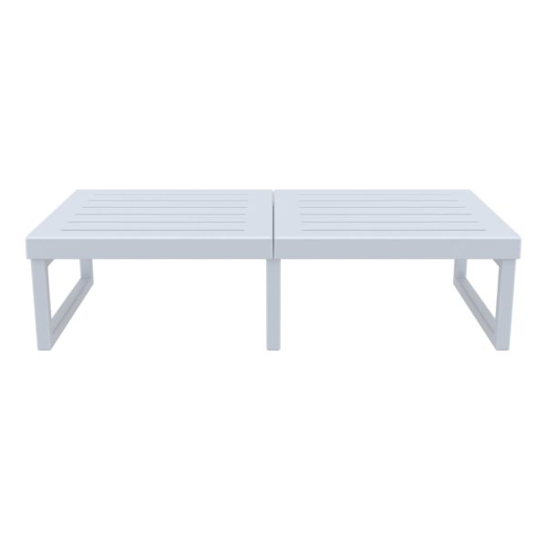 Mykonos Lounge Table XL Silver Grey